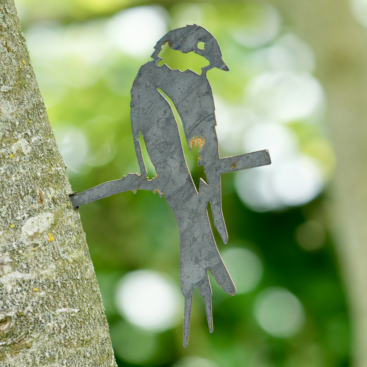 Metalbird Vogel aus Cortenstahl – kleine Schwalbe