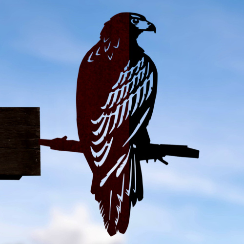 Metalbird vogel van cortenstaal - arend