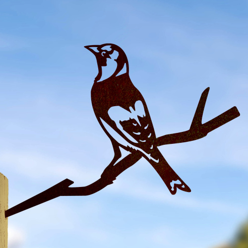 Metalbird-vogel van cortenstaal - putter