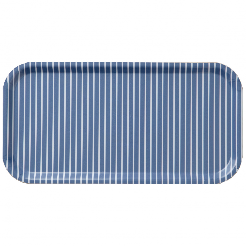 Koustrup & Co. tray, 43x22 - blue stripes - Image 2