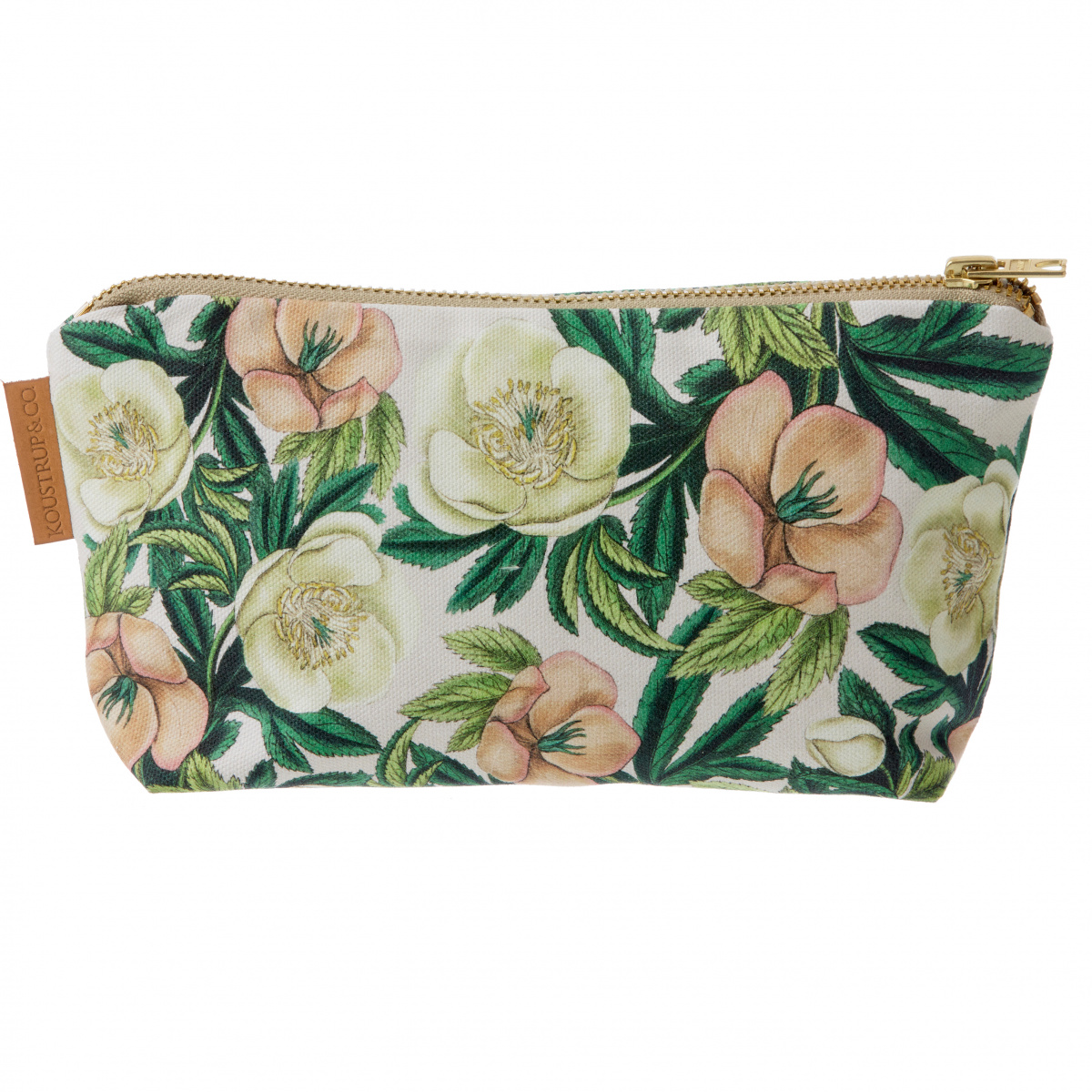 Koustrup & Co. Kosmetiktasche mit Boden – Christrosen