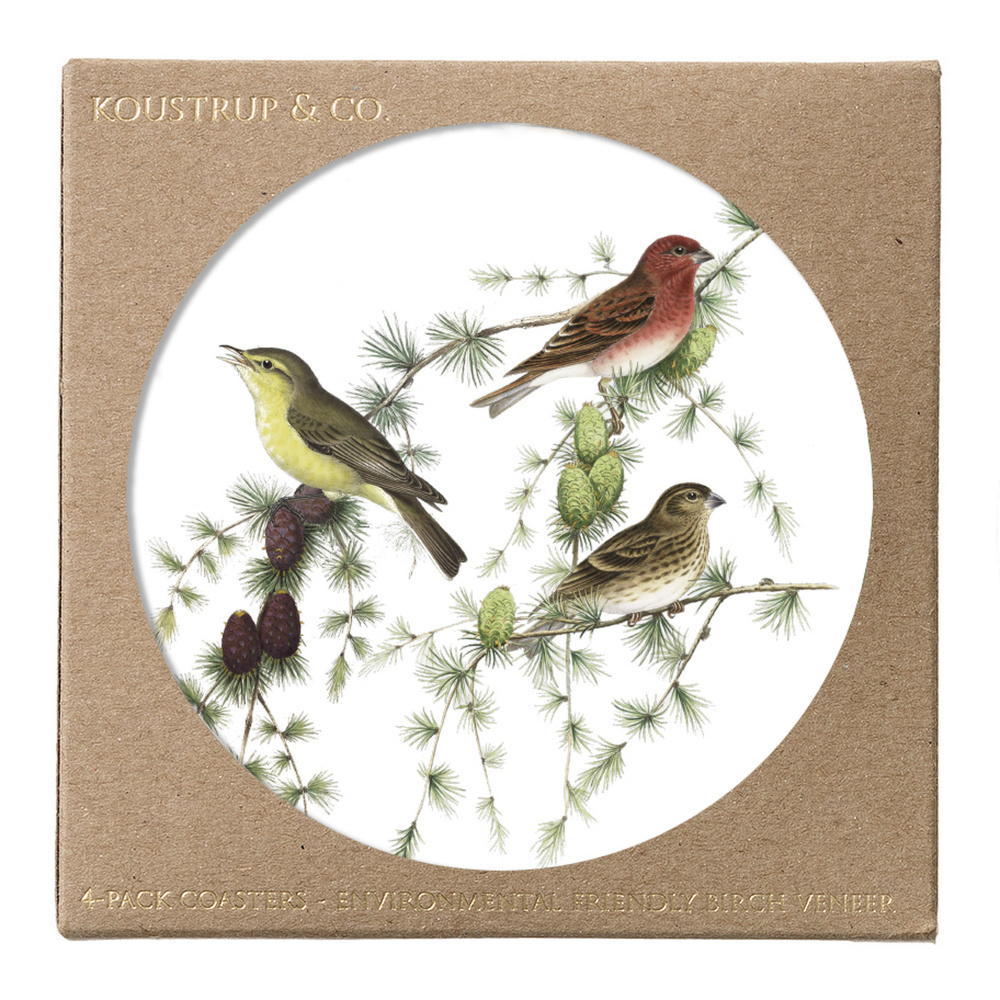 Koustrup & Co. coasters - birds in conifers - Image 2