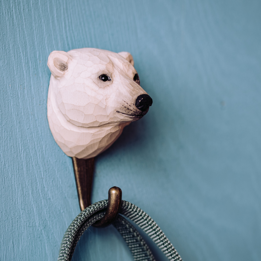 Wildlife Garden hook - polar bear - Image 2