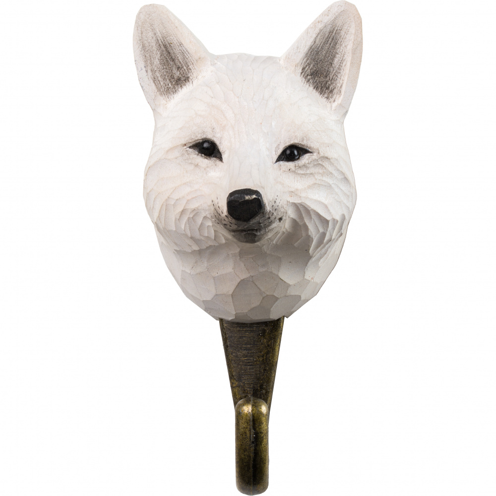 Wildlife Garden hook - Arctic fox - Image 5