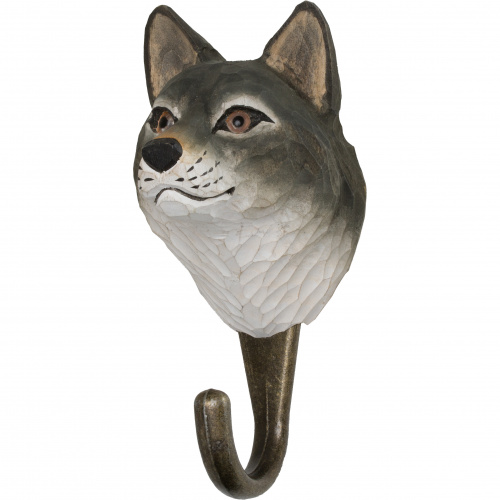 Wildlife Garden hook - wolf