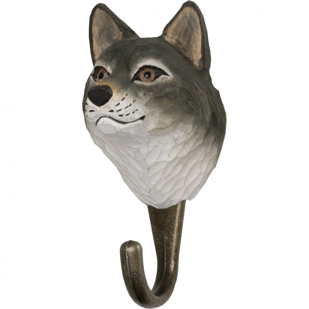 Wildlife Garden hook - wolf