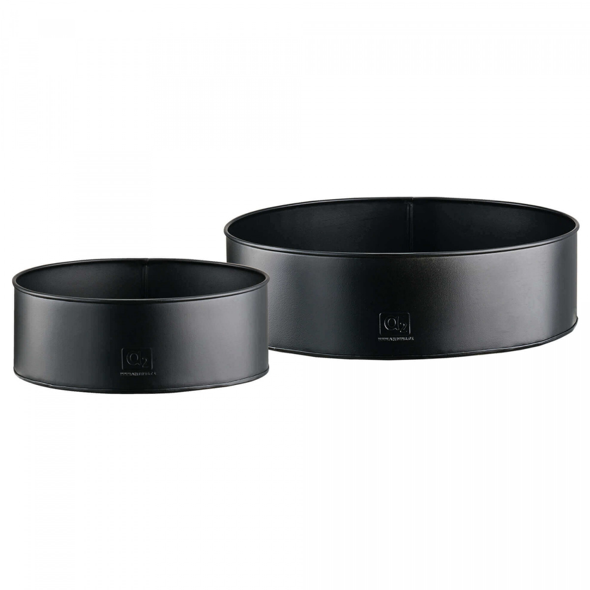 Plateaux pour plantes A2 Living, 2 pièces - noir