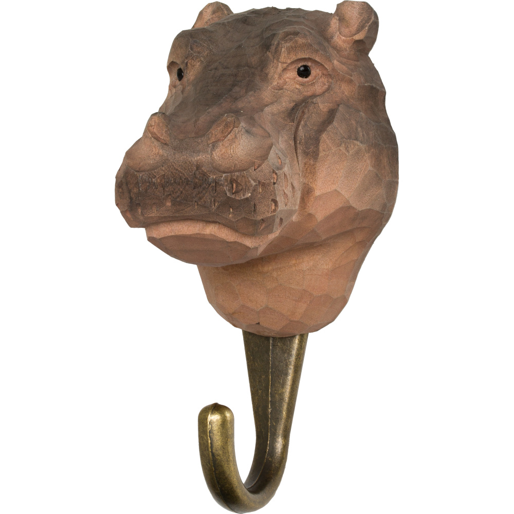 Wildlife Garden hook - hippopotamus