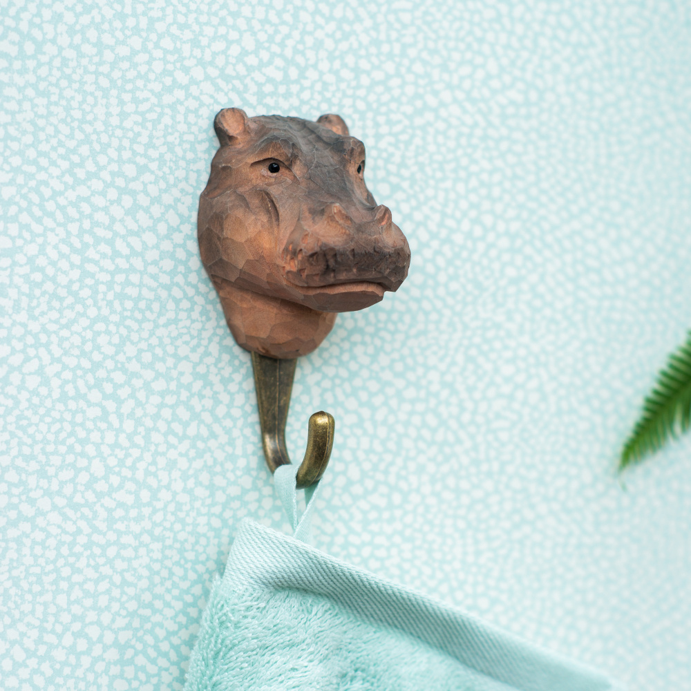 Wildlife Garden hook - hippopotamus - Image 2