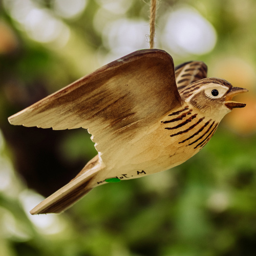 Oiseau en bois Wildlife Garden - alouette des champs