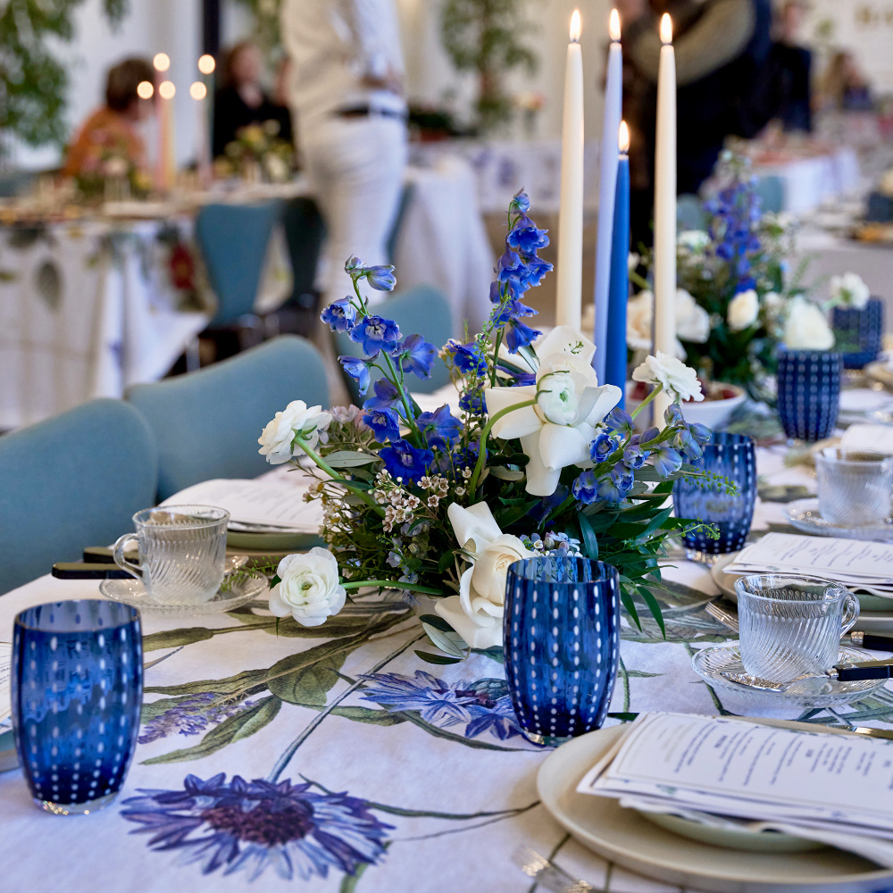 Nappe Jim Lyngvild, 350 cm - Jardin de fleurs bleues - Image 7