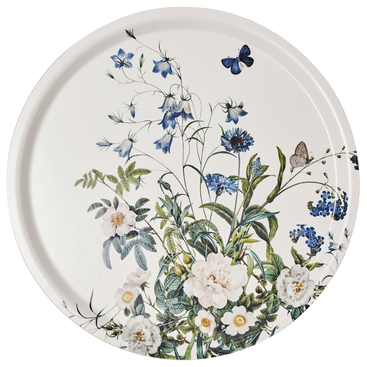 Jim Lyngvild Tablett, Ø38 – Blue Flower Garden