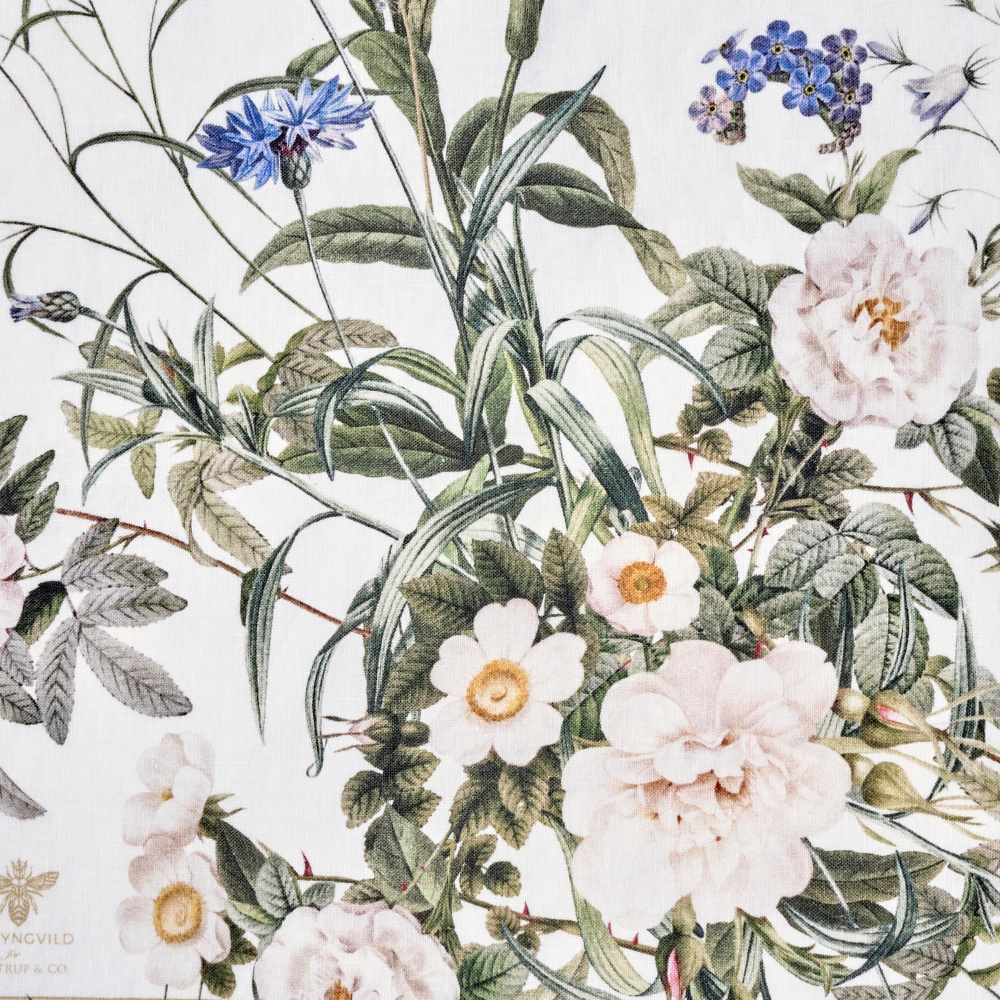 Jim Lyngvild stoffen servet - Blue Flower Garden - Afbeelding 4