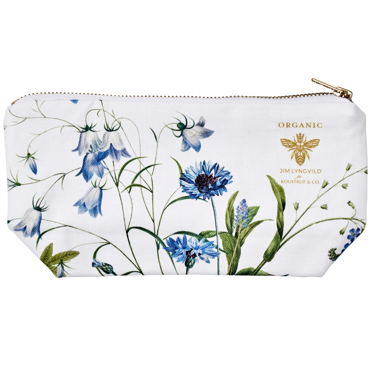 Jim Lyngvild kosmetiktaske m. bund - Blue Flower Garden