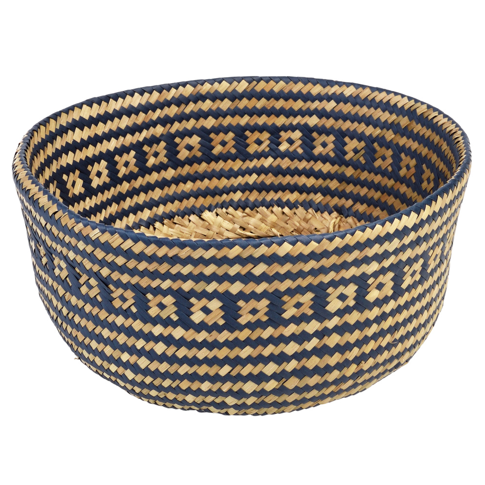Panier en jonc de mer Rex London - bleu foncé, petit - Image 2