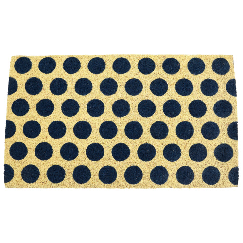 Rex London Kokosmatte – Punkte, dunkelblau