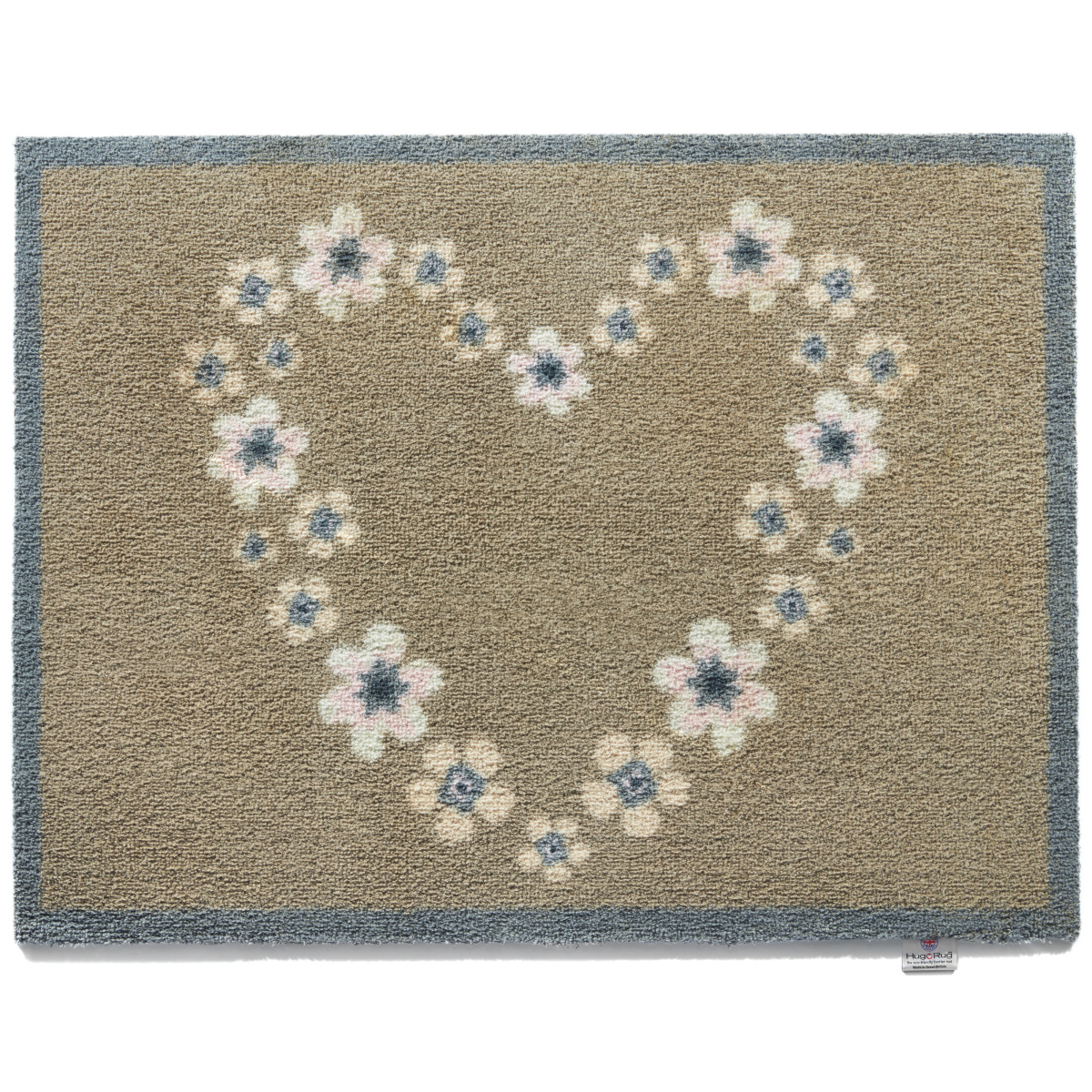 Hug Rug Öko-Fußmatte, 65x85 – Blumenherz