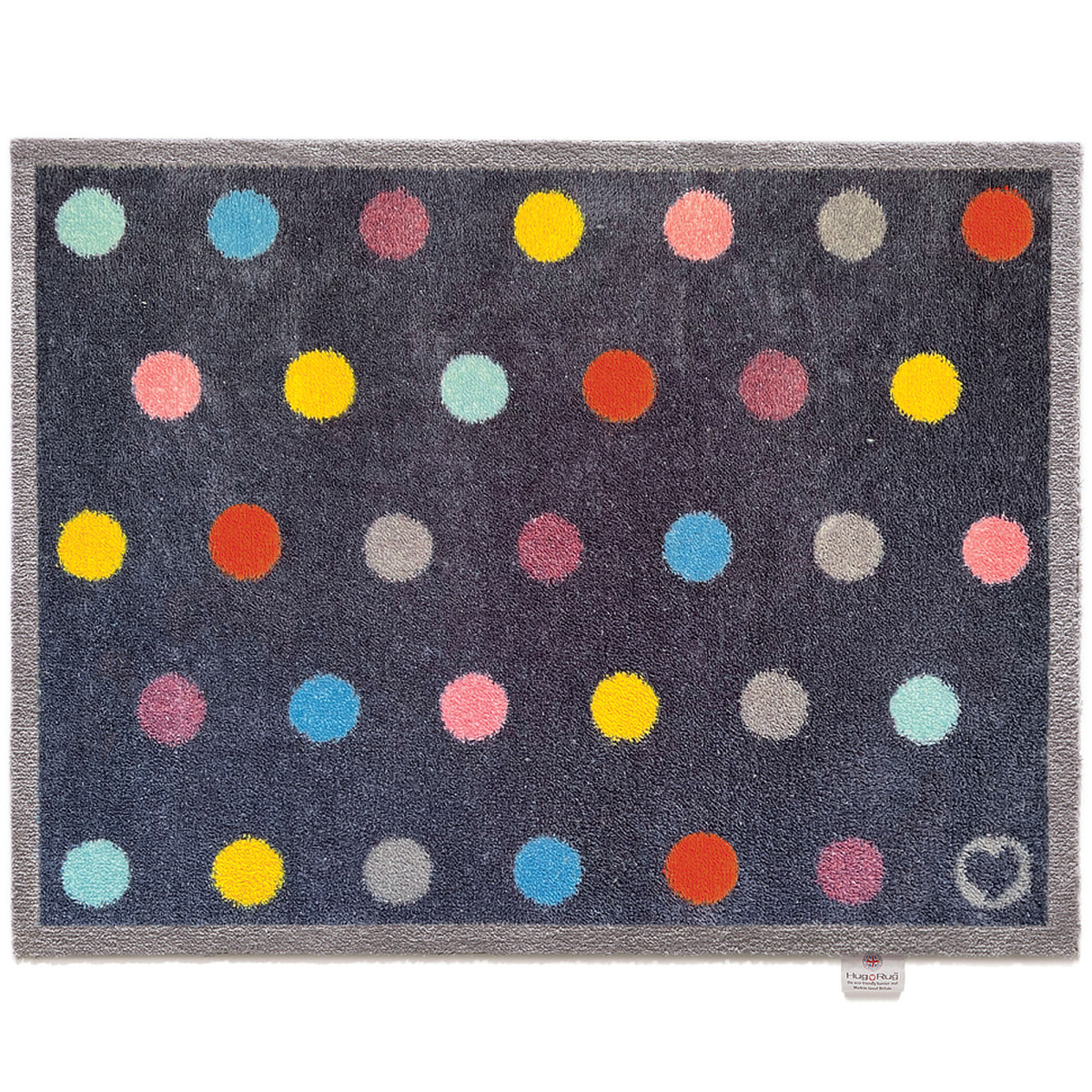 Hug Rug eko dörrmatta, 65x85 - Prickar, ljusa