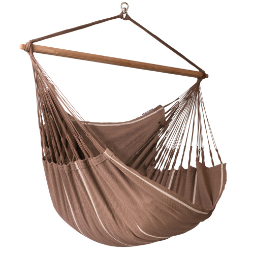 Chaise hamac La Siesta, king size, bio - Chocolate