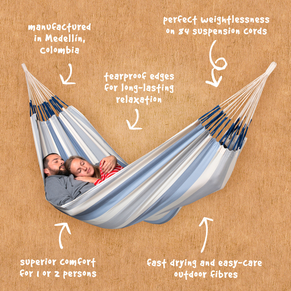 La Siesta hangmat, 2 pers. - Zeezout - Afbeelding 3