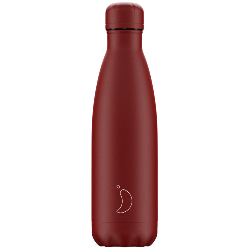 Chilly's thermosdrinkfles - Donkerrood