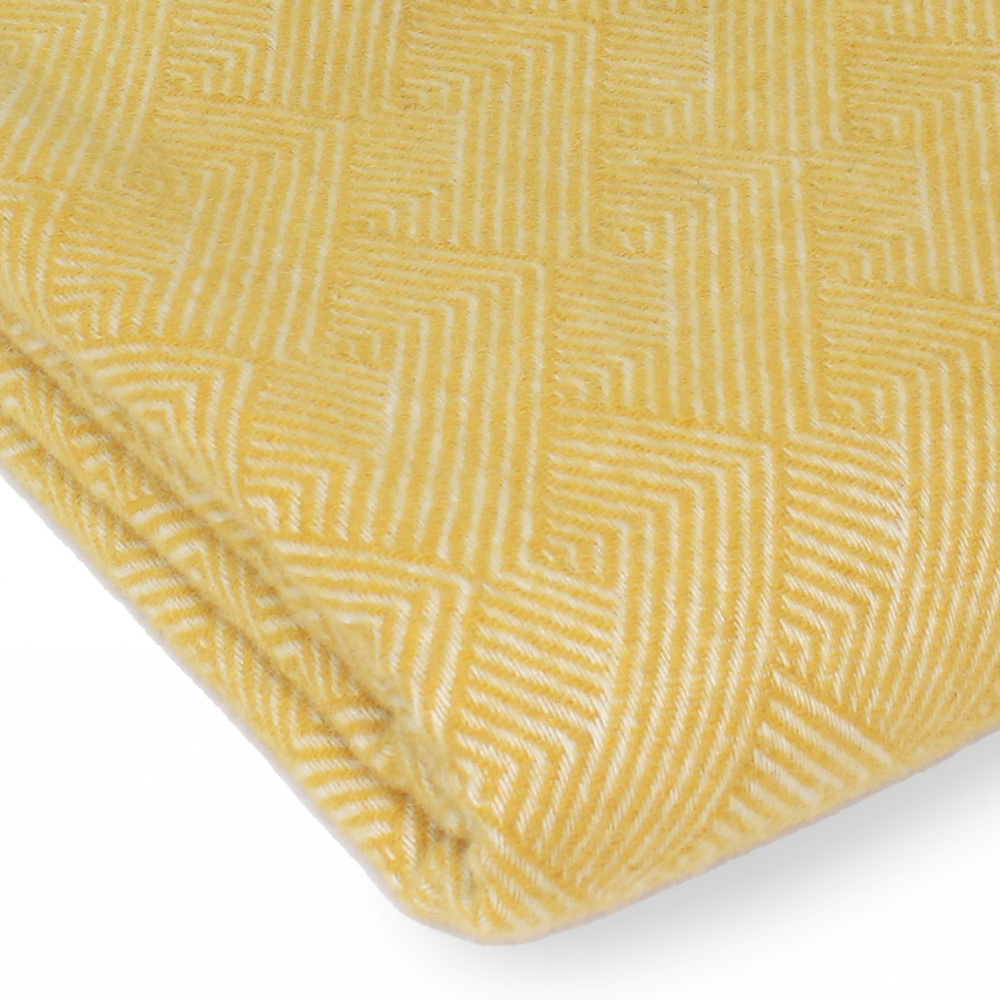 Plaid en laine Tweedmill - jaune toscan - Image 2