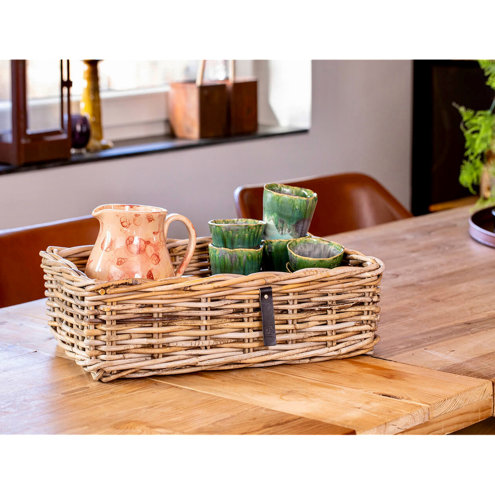 Plateau en rotin A2 Living, rectangulaire - 45 x 32 - Image 3
