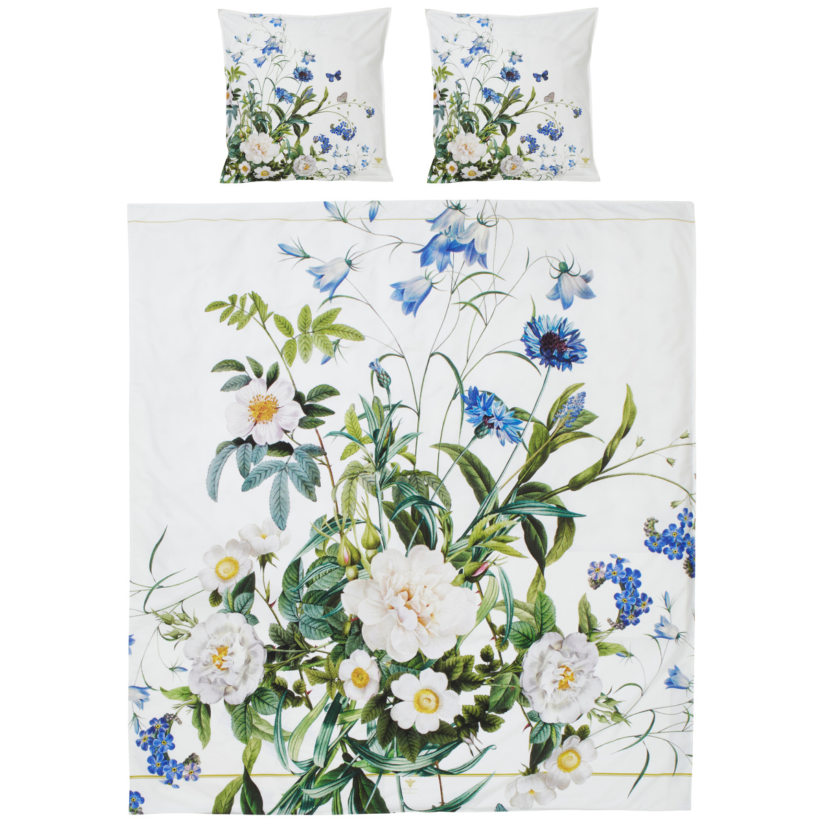 Jim Lyngvild Doppelbettwäsche, 200x220 - Blue Flower Garden
