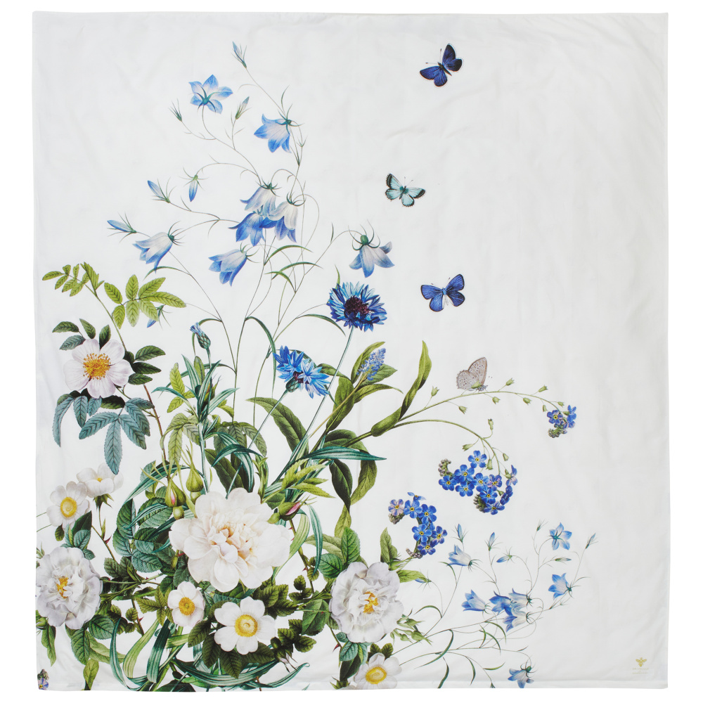 Parure de lit double Jim Lyngvild, 200x220 - Jardin de fleurs bleues - Image 4