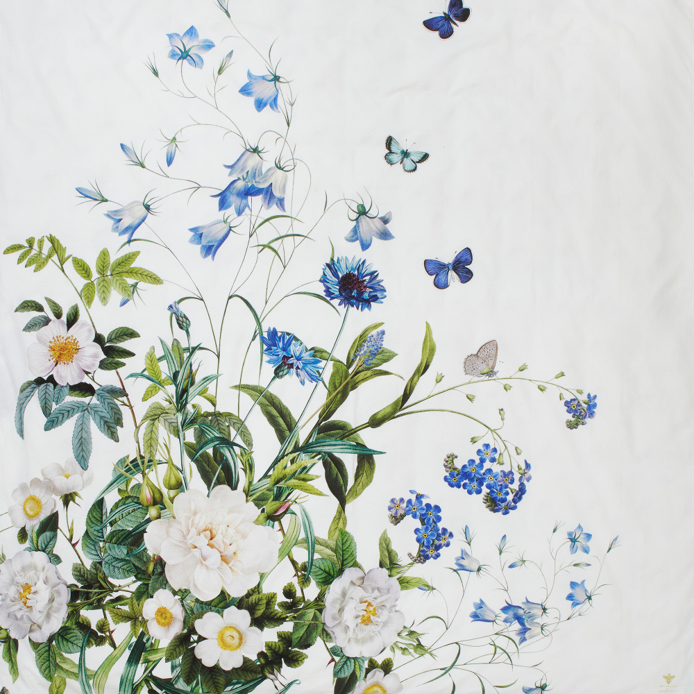 Parure de lit double Jim Lyngvild, 200x220 - Jardin de fleurs bleues - Image 6