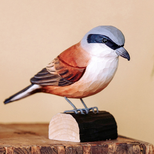 Oiseau en bois Wildlife Garden - pie-grièche