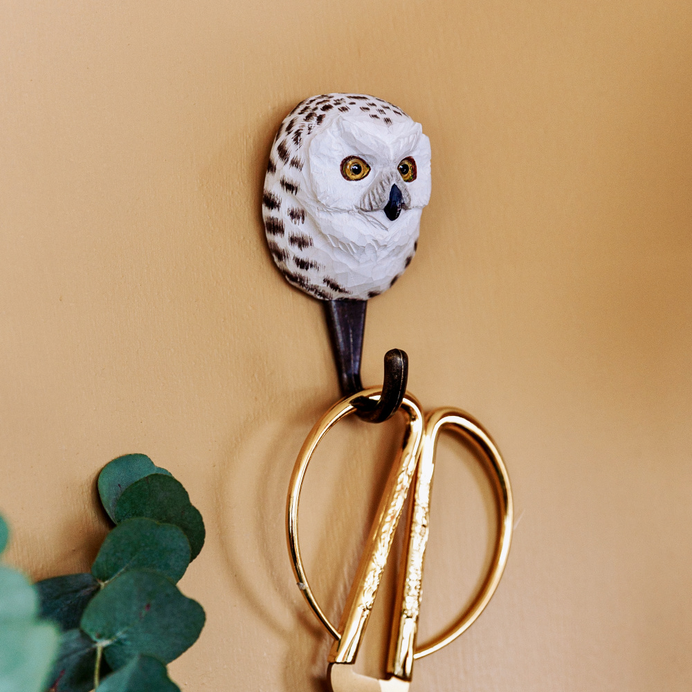 Wildlife Garden hook - snowy owl - Image 2