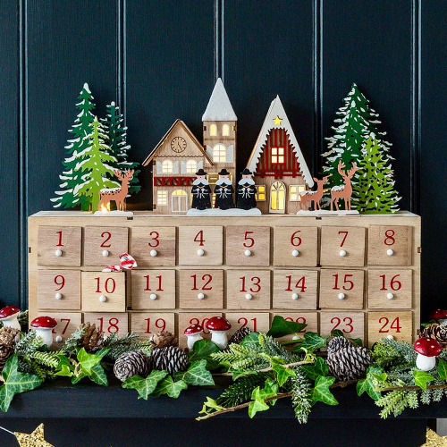 Rex London Adventskalender mit LED – Winterstadt
