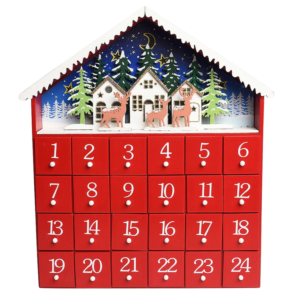 Rex London adventskalender met led - huis - Afbeelding 3