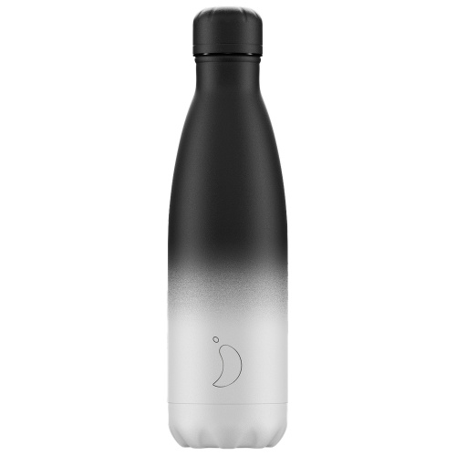 Bouteille isotherme Chilly's - Noire/blanche