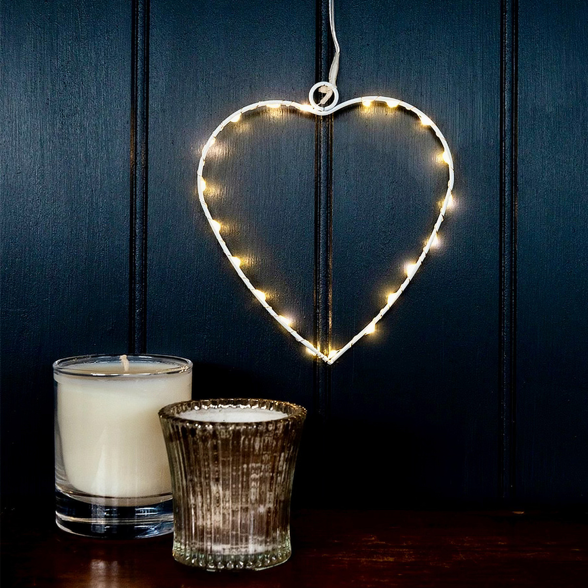 Rex London Herz mit LED - 14 cm
