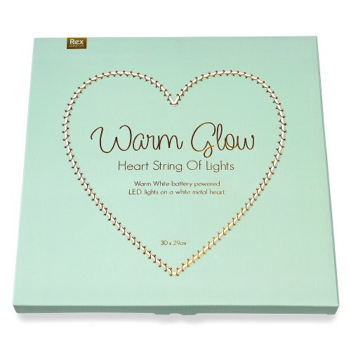 Rex London heart with LED - 30 cm