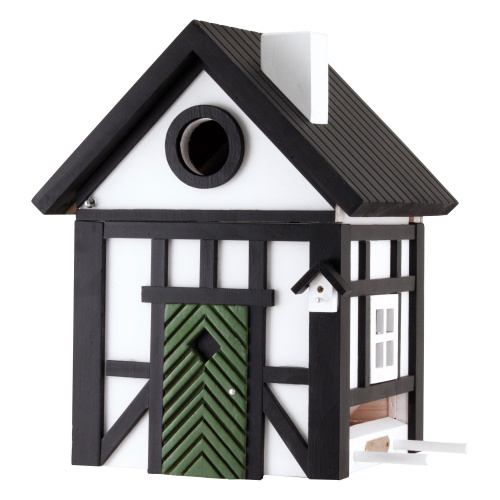 Wildlife Garden birdhouse/bird feeder - half-timbered