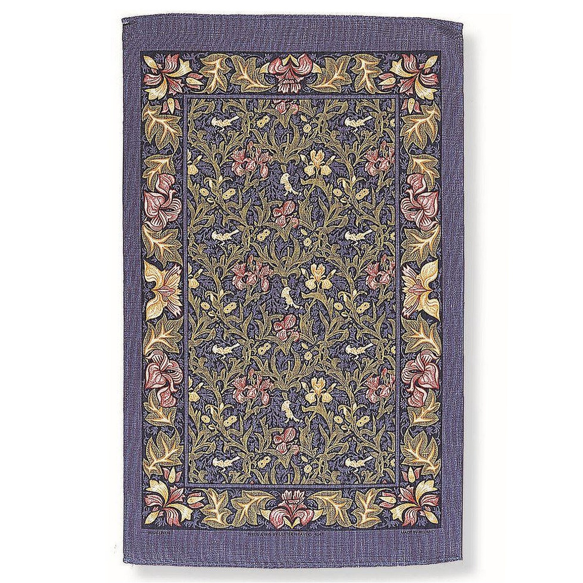 Ulster Weavers viskestykke - Fugle og irisblomster