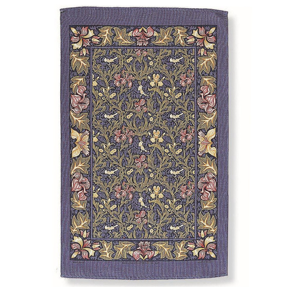 Ulster Weavers theedoek - Vogels en irisbloemen