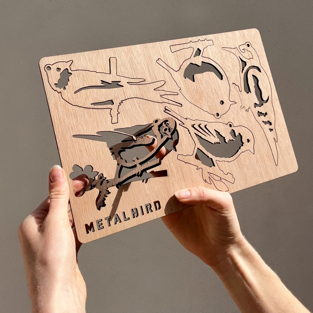 Metalbird fugle til ophæng - Billede 3