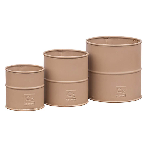 A2 Living bloempotten, 3 stuks - bruin