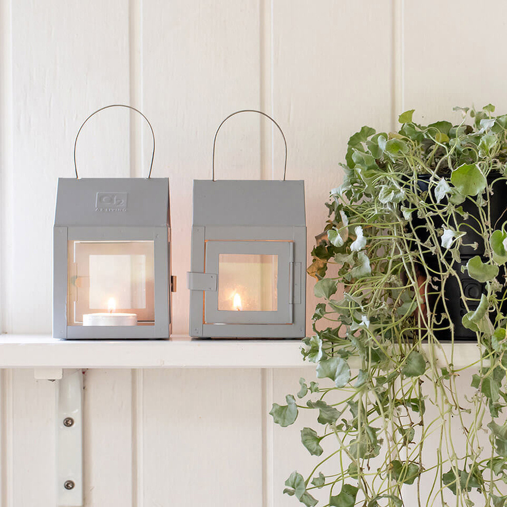 A2 Living lantern for tealights - grey - Image 4