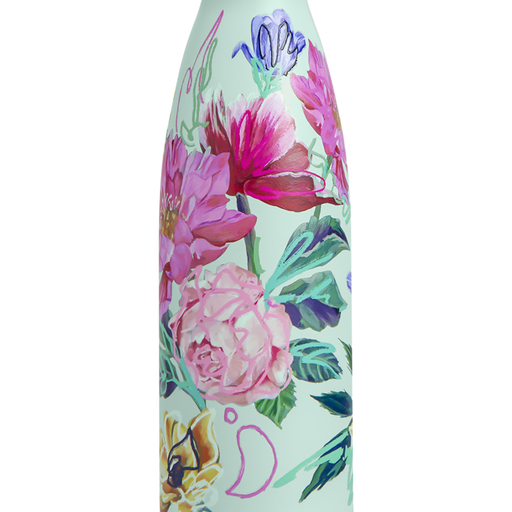 Chilly's termo drikkeflaske - Blomsterkunst - Billede 3