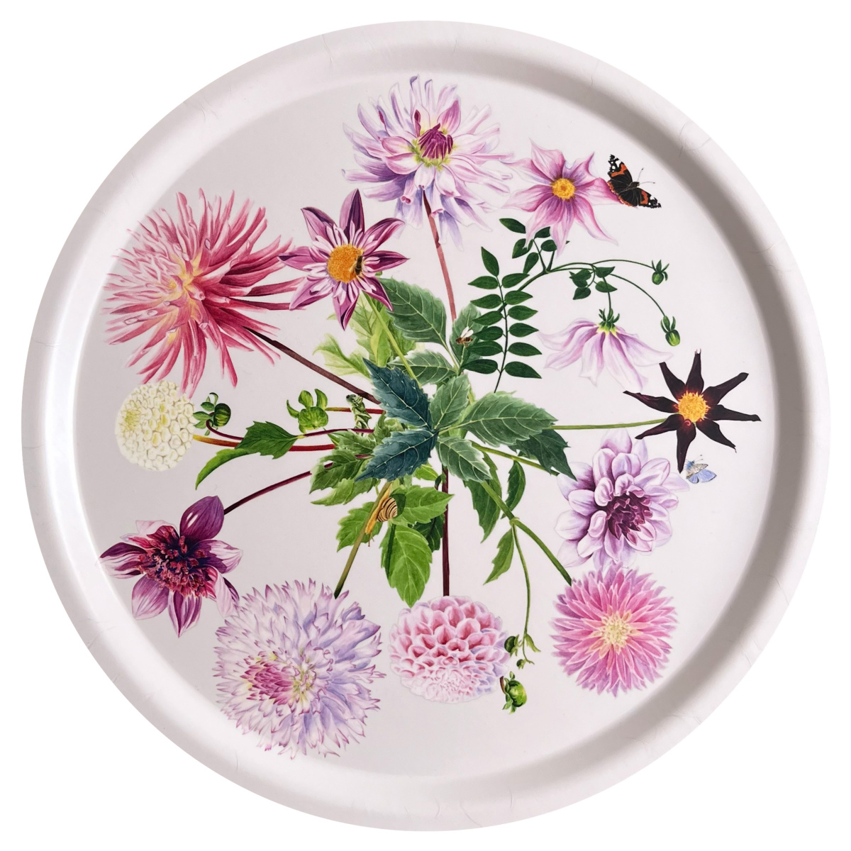 Koustrup & Co. dienblad, Ø38 - dahlia