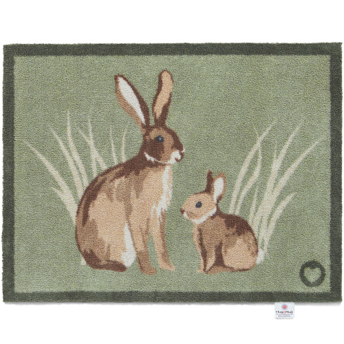 Paillasson écologique Hug Rug, 65x85 - Lapins
