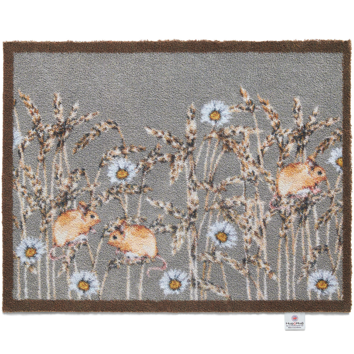 Hug Rug eco-deurmat, 65x85 - Veldmuis