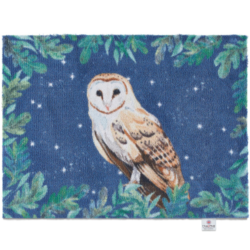 Hug Rug øko dørmåtte, 65x85 - Ugle
