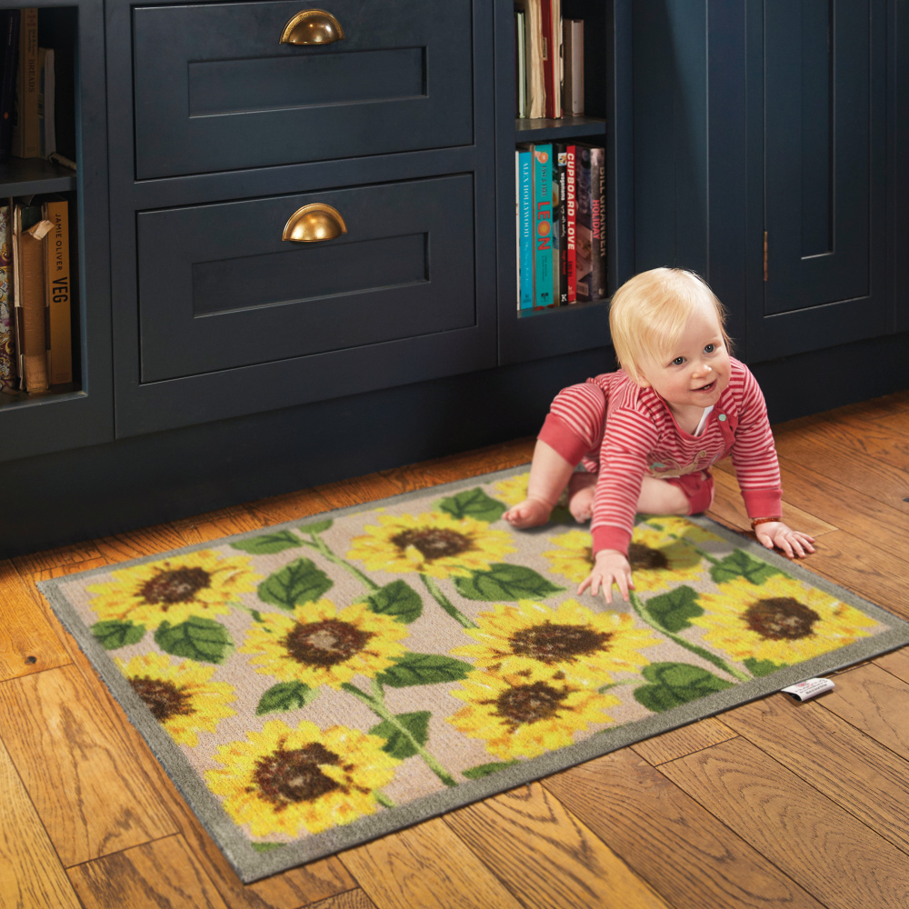 Hug Rug øko dørmåtte, 65x85 - Solsikker - Billede 2