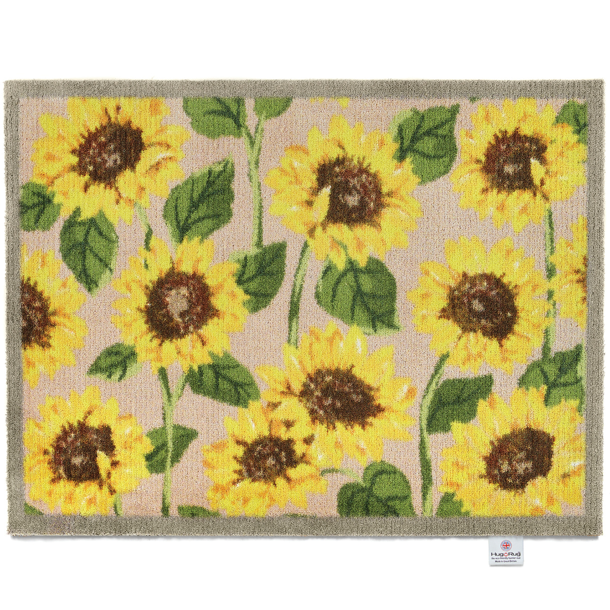 Hug Rug eco-deurmat, 65x85 - Zonnebloemen